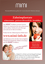 Anzeige Zahnimplantate MIMI